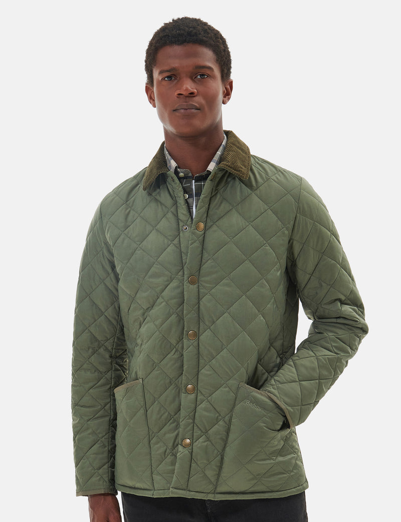 Barbour Heritage Liddesdale Quilted Jacket - Light Moss Green