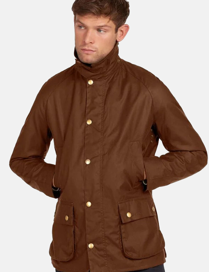 Barbour Ashby Wax Jacket - Bark Brown
