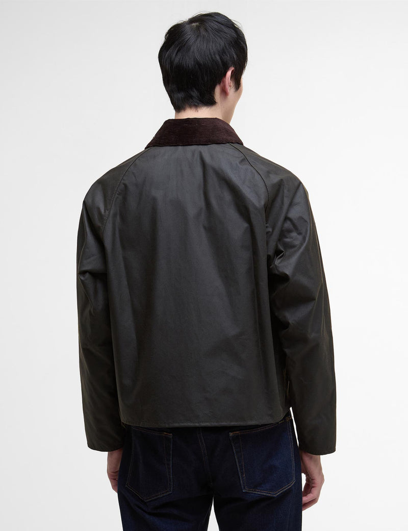 Barbour Spey Wax Jacket - Olive Green