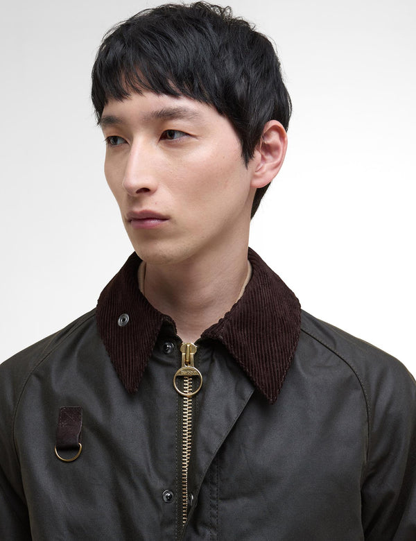 Barbour Spey Wax Jacket - Olive Green