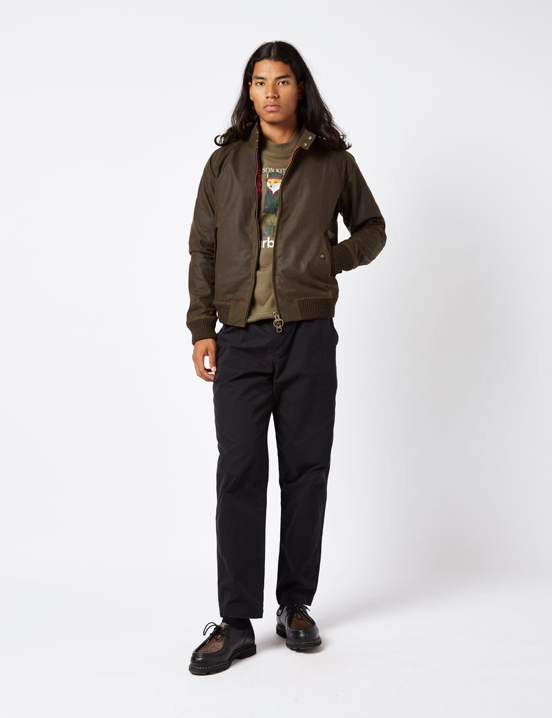 Barbour x Baracuta G9 Porton Wax Jacket - Olive Green