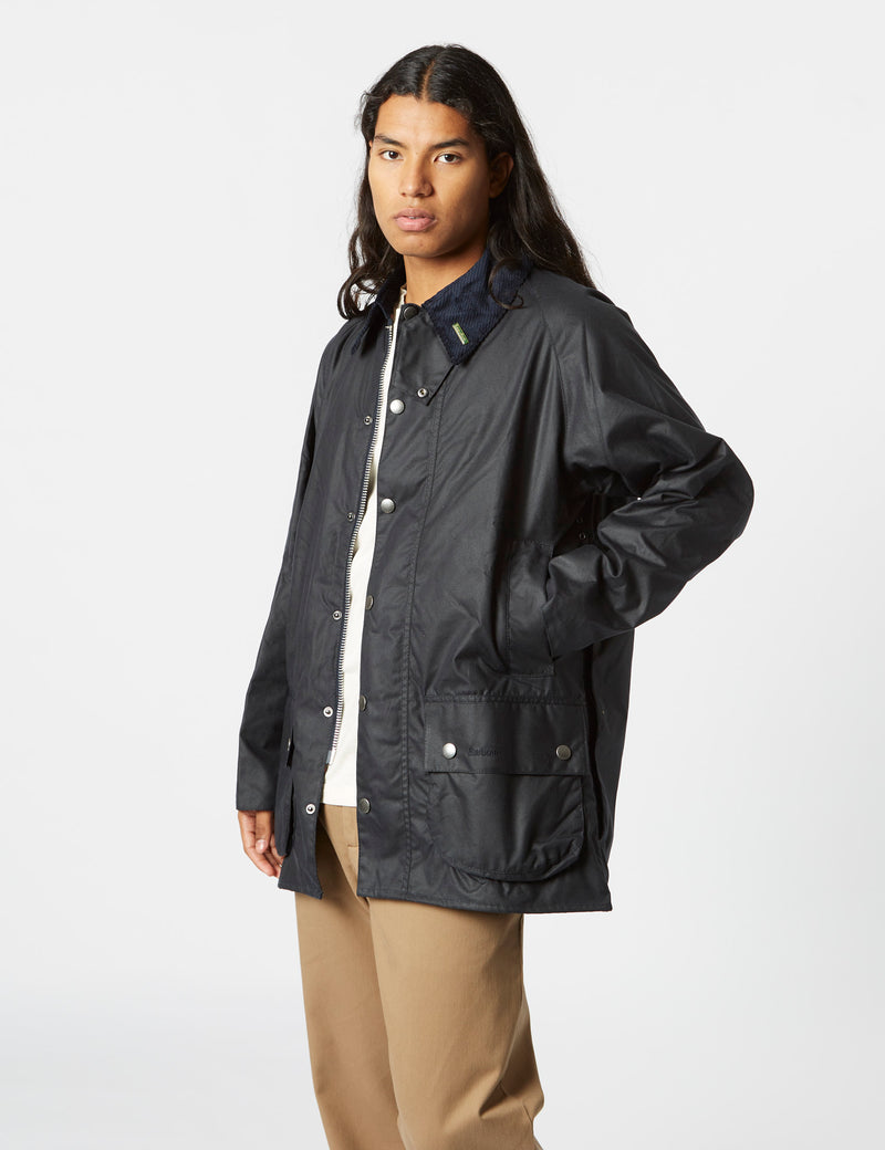 Barbour 40th Anniversary Beaufort Wax Jacket - Navy Blue