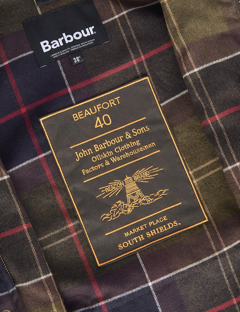 Barbour 40th Anniversary Beaufort Wax Jacket - Sage Green
