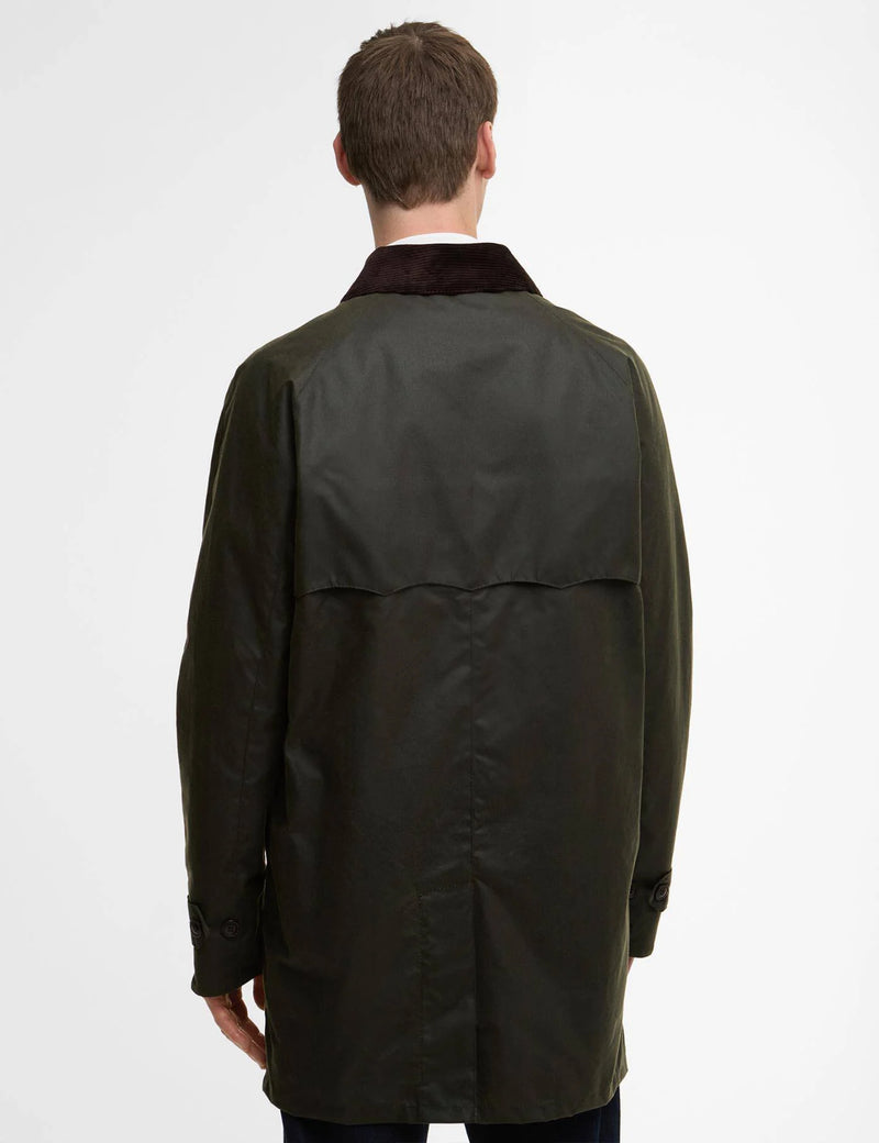 Barbour x Baracuta Tyne Wax Coat - Archive Olive Green