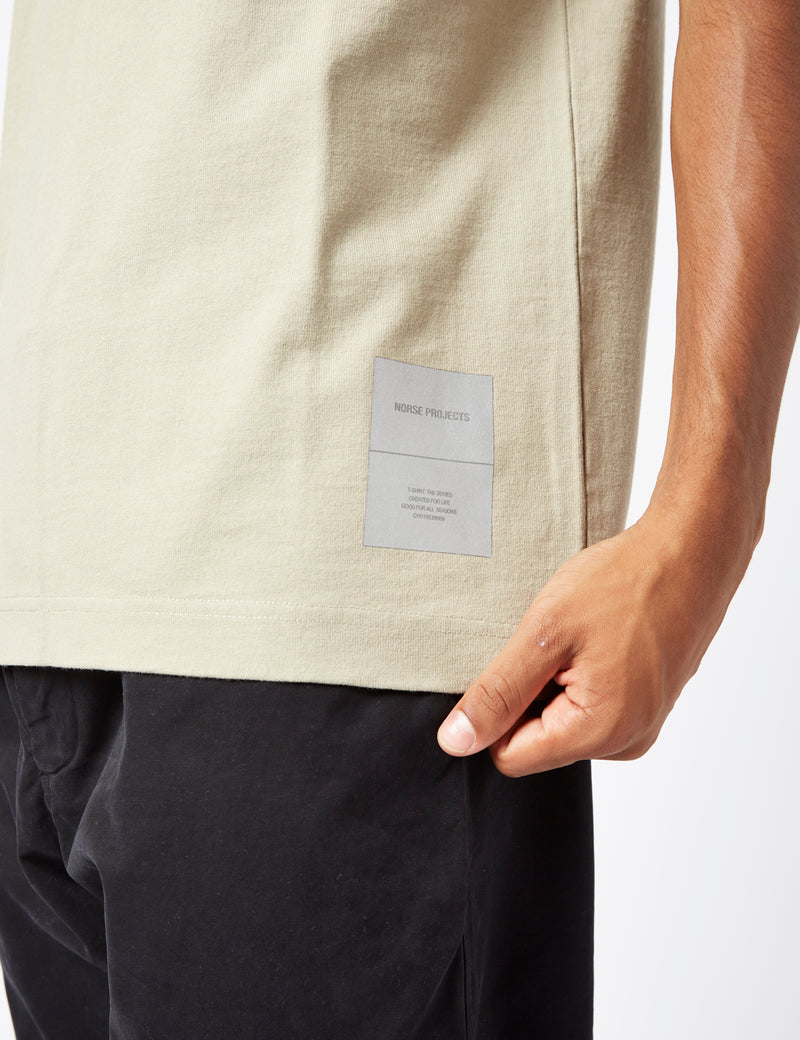 Norse Projects Holger Heavy Tab Series T-Shirt (Organic) - Sand Beige
