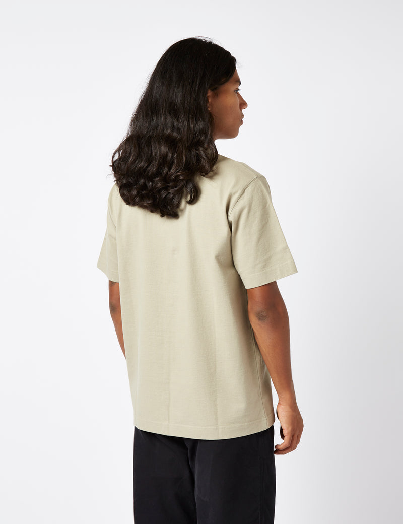 Norse Projects Holger Heavy Tab Series T-Shirt (Organic) - Sand Beige