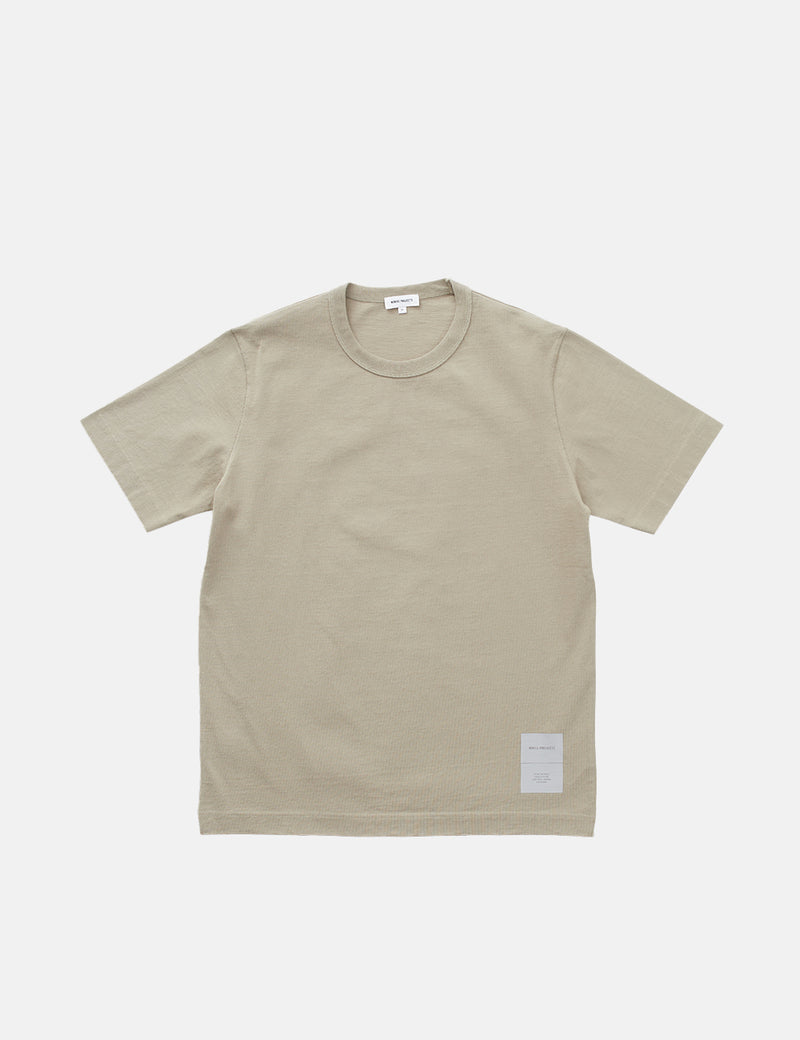 Norse Projects Holger Heavy Tab Series T-Shirt (Organic) - Sand Beige