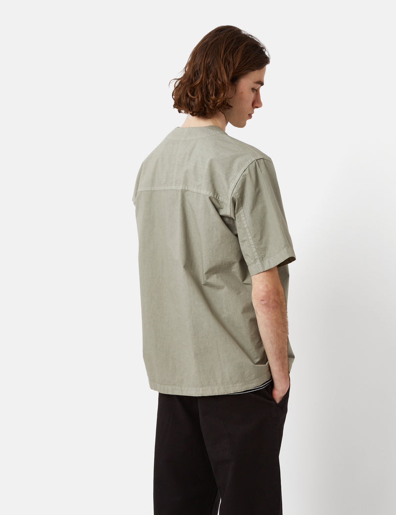 Norse Projects Erwin Typewriter Short Sleeve Shirt - Sunwashed Green