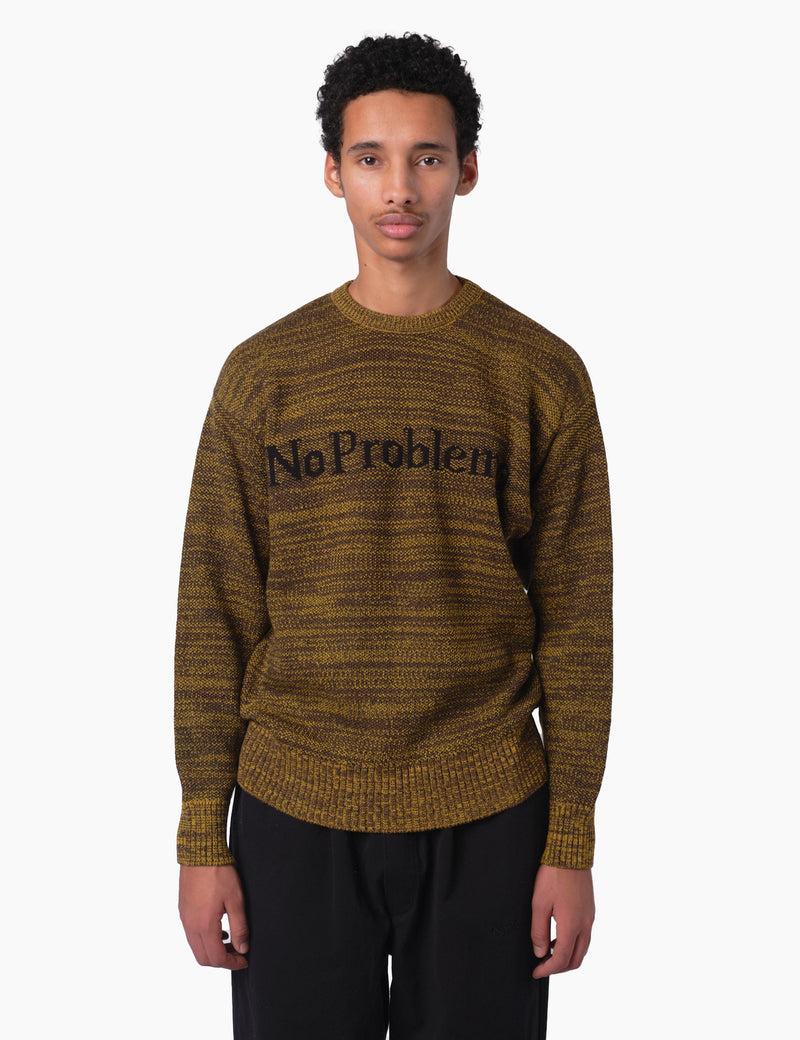 No Problemo Mosca Crew Neck Jumper - Brown