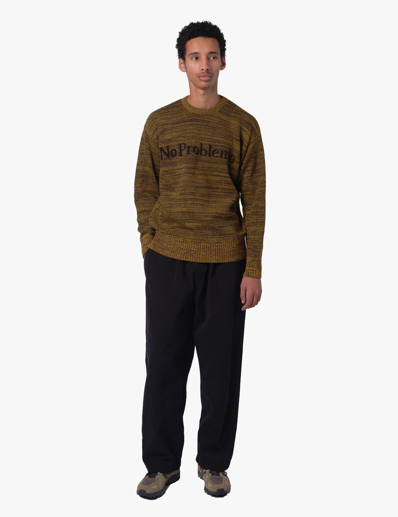 No Problemo Mosca Crew Neck Jumper - Brown