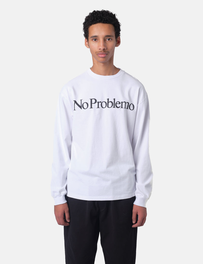 No Problemo Long Sleeve T-Shirt - White