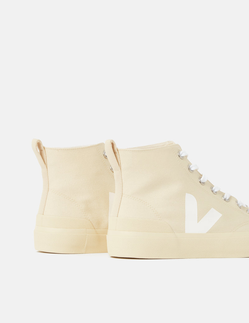 Veja Wata II Canvas Trainers - Butter/White/Butter Sole