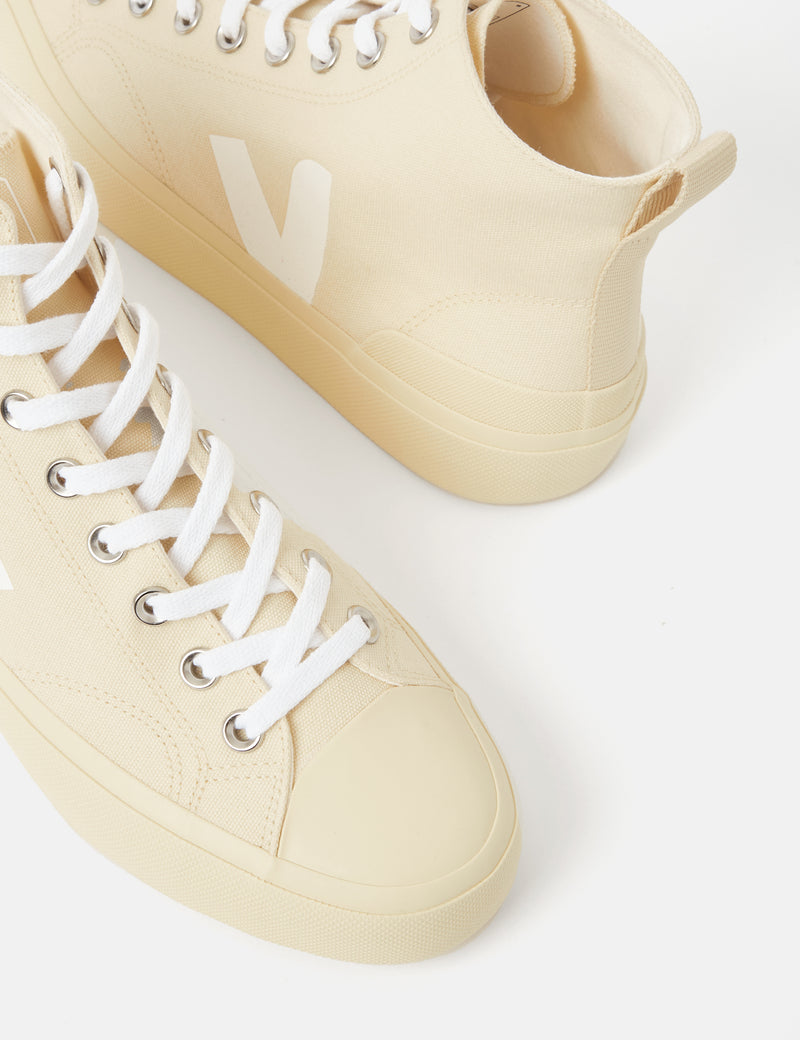 Veja Wata II Canvas Trainers - Butter/White/Butter Sole