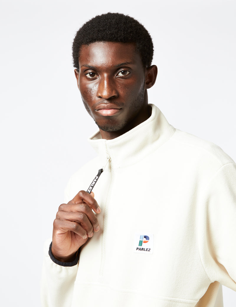 Parlez Reese Fleece Quarter Zip Sweatshirt - Ecru