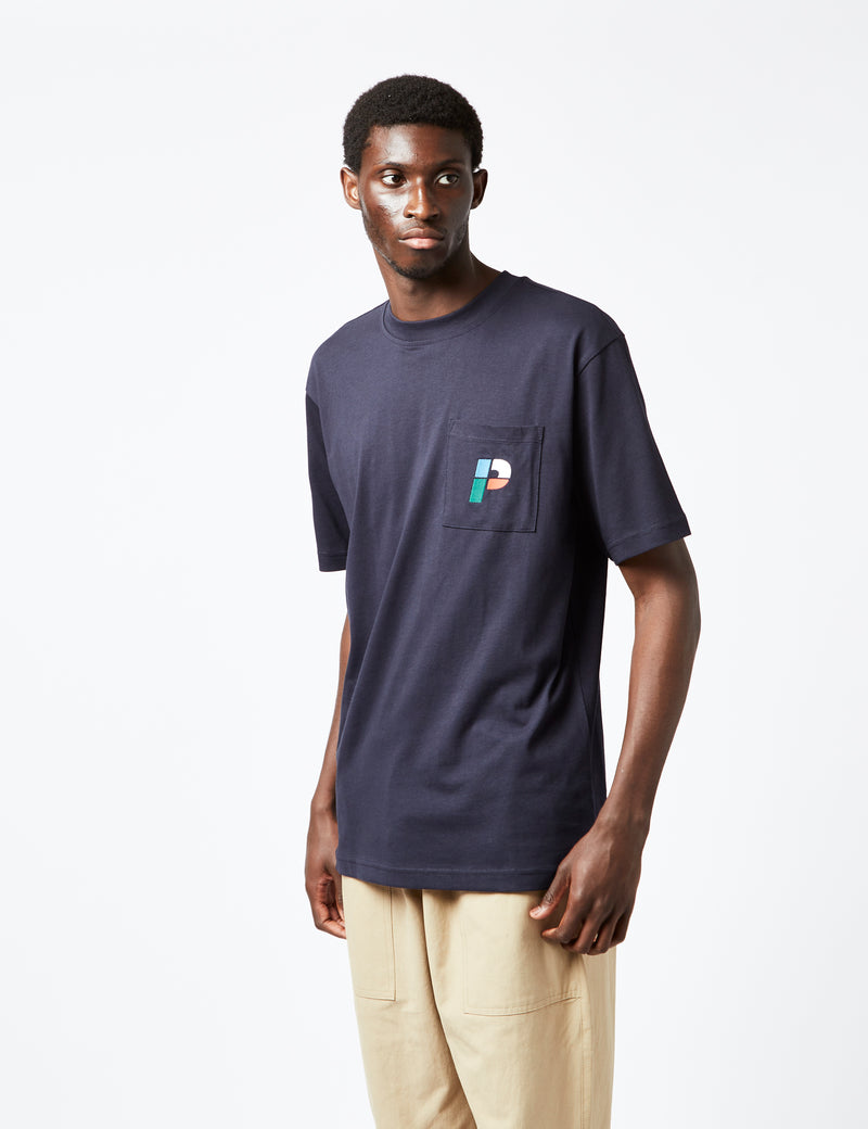 Parlez Laborie T-Shirt - Navy Blue