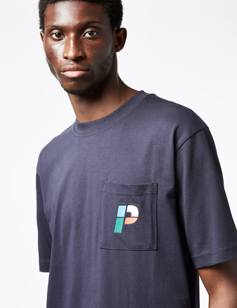 Parlez Laborie T-Shirt - Navy Blue