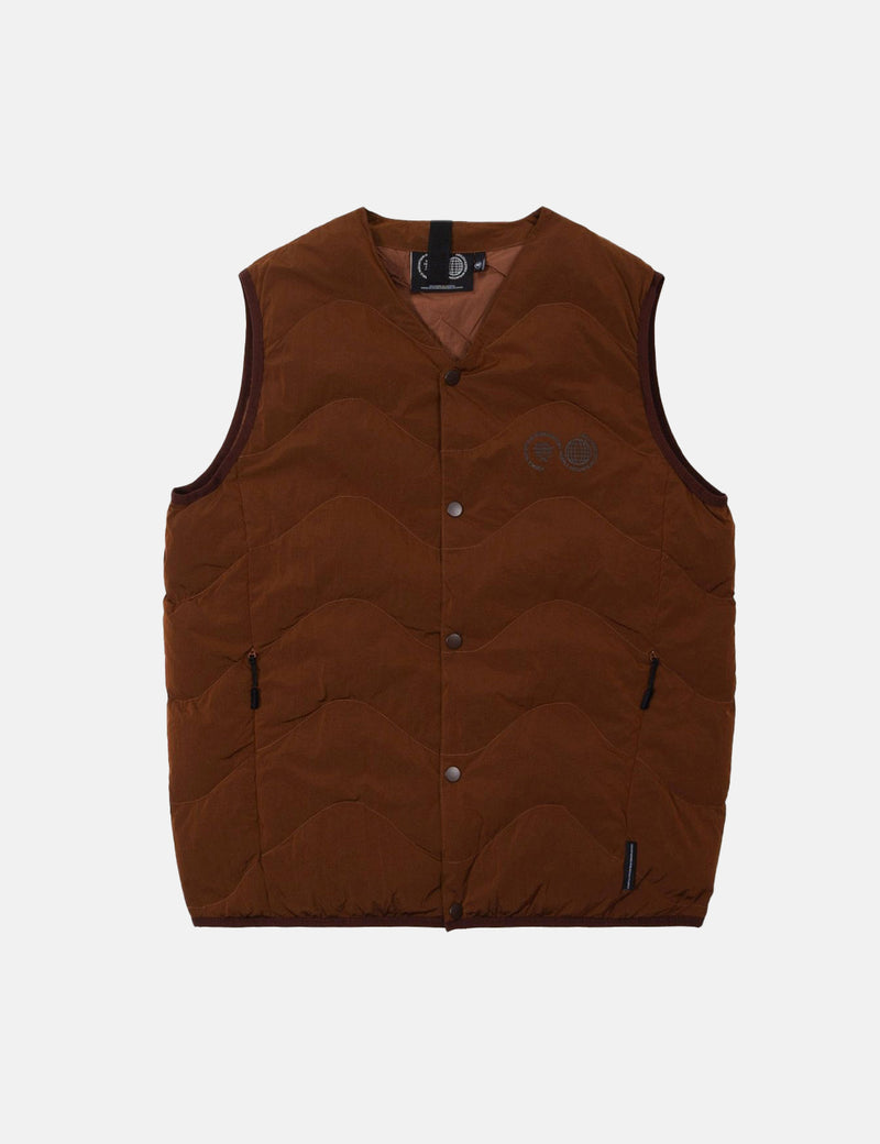 Purple Mountain Observatory Quilted Vest - Monks Robe Brown