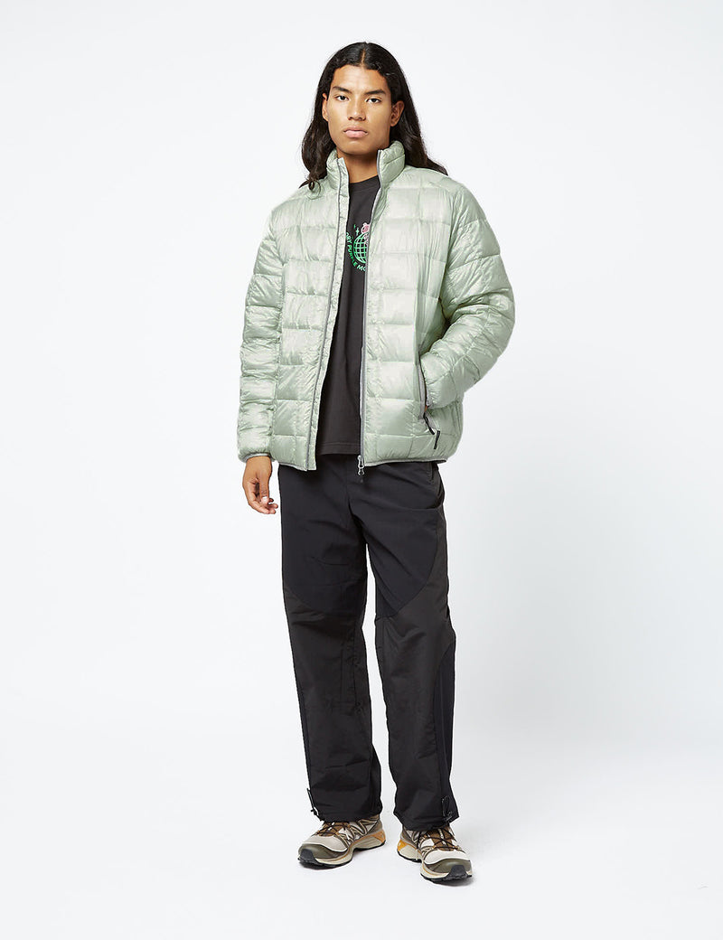 Purple Mountain Observatory Funnel Neck Padded Jacket - Lime Cream