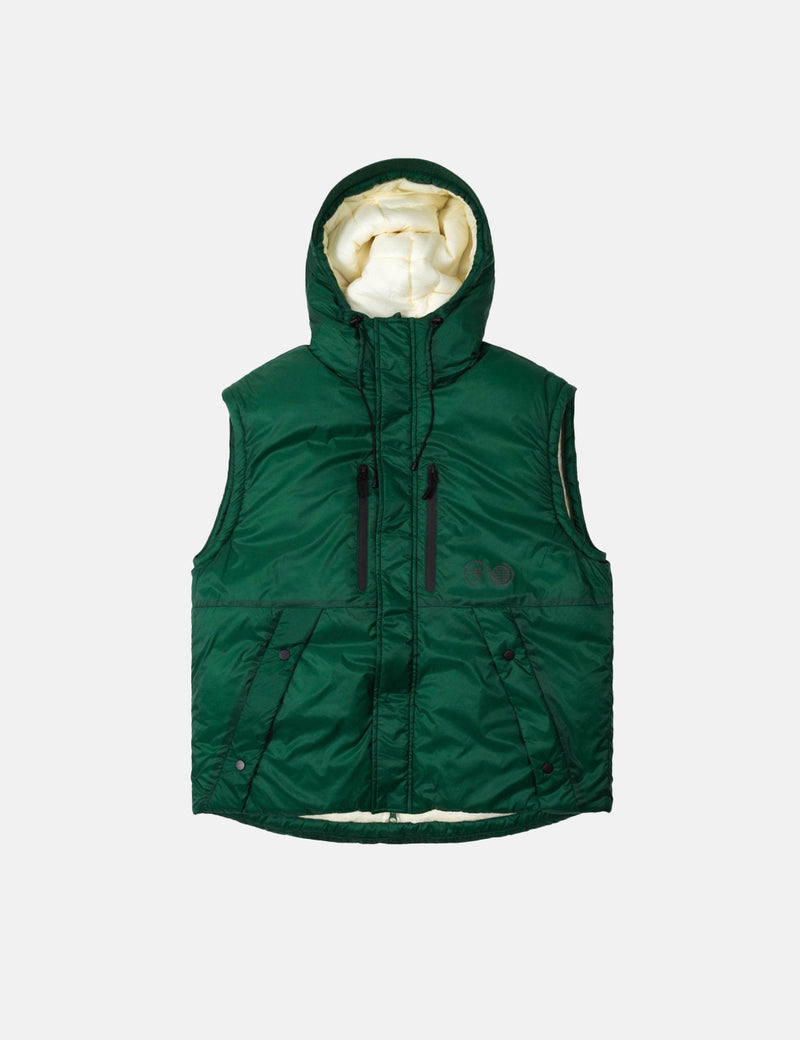 Purple Mountain Observatory Cocoon Puffa Jacket - Eden Green