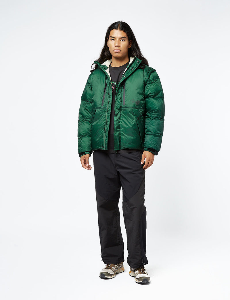 Purple Mountain Observatory Cocoon Puffa Jacket - Eden Green