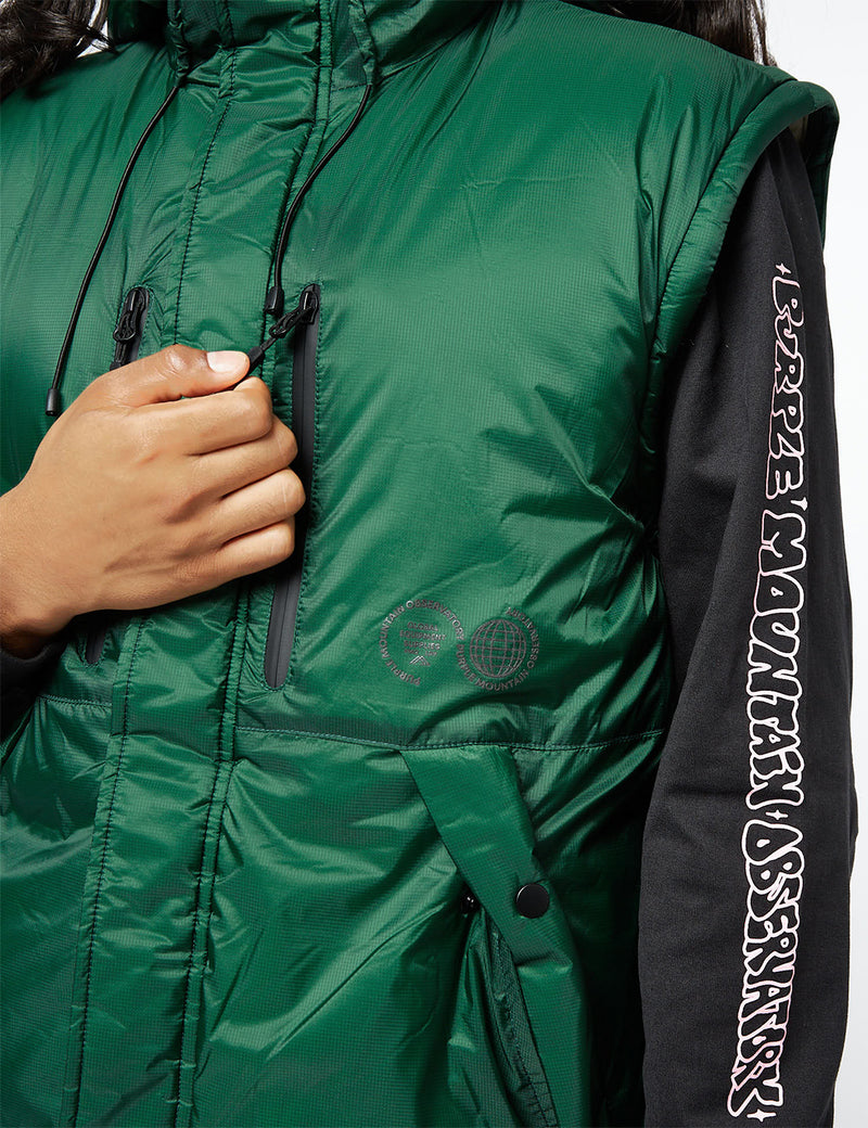 Purple Mountain Observatory Cocoon Puffa Jacket - Eden Green