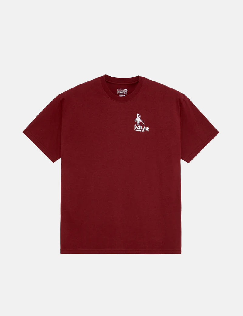 Polar Skate Co. Reaper T-Shirt - Wine Red