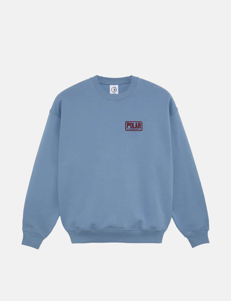 Polar Skate Co. Dave Earthquake Sweatshirt - Oxford Blue