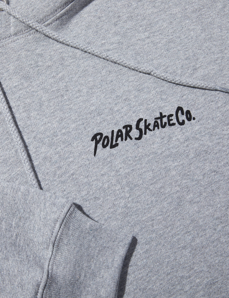 Polar Skate Co. Dave Yoga Trippin' Hooded Sweatshirt -  Heather Grey