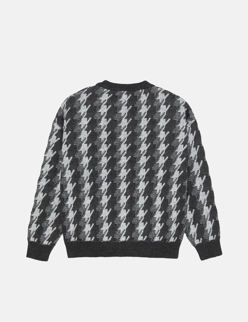 Polar Skate Co. Louis Cardigan (Houndstooth) - Grey