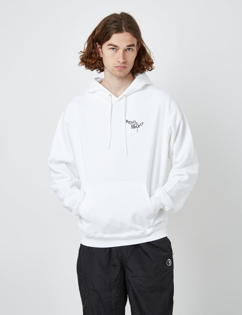 Polar Skate Co. Gorilla King Hooded Sweatshirt  - White