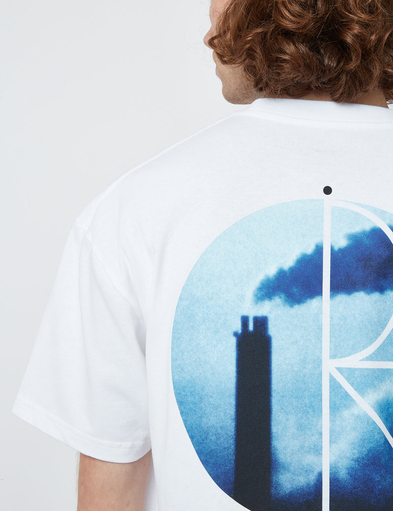Polar Skate Co. Skorsten Fill Logo T-Shirt - White