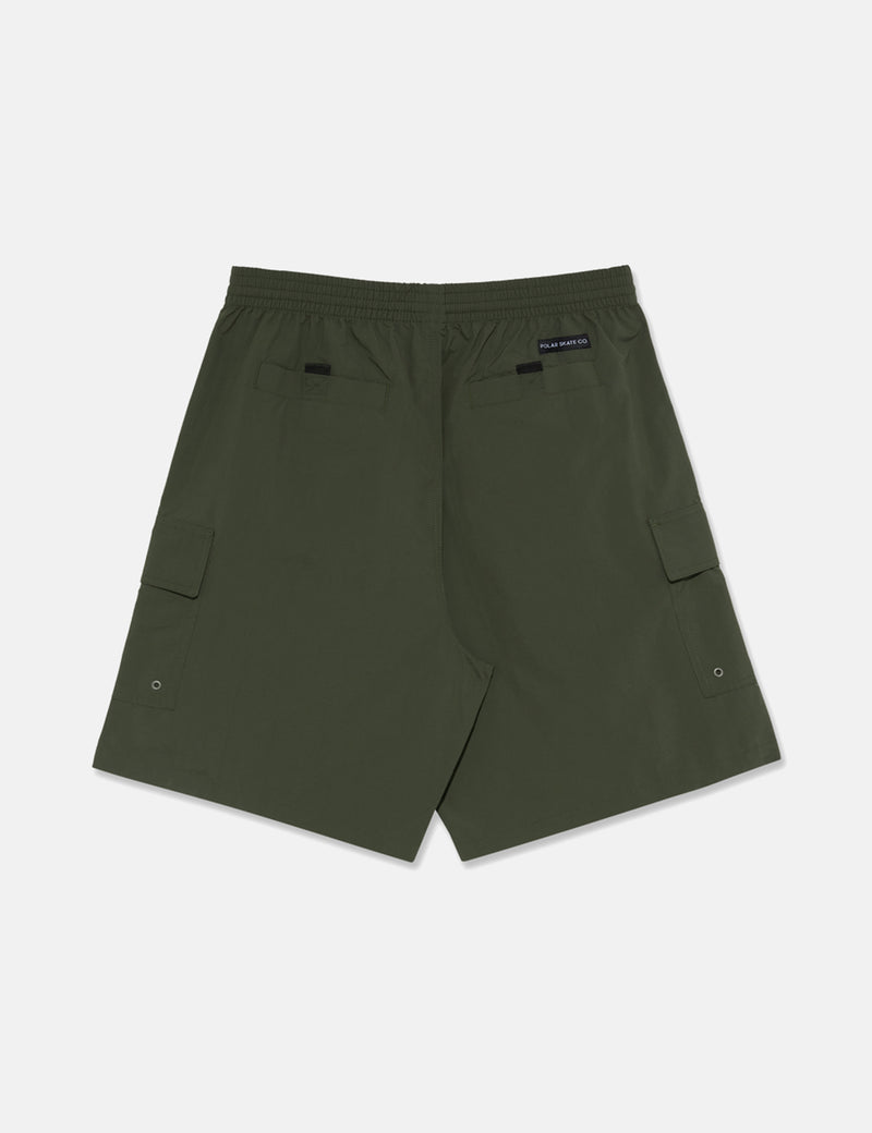 Polar Skate Co. Utility Swim Shorts - Dark Olive Green