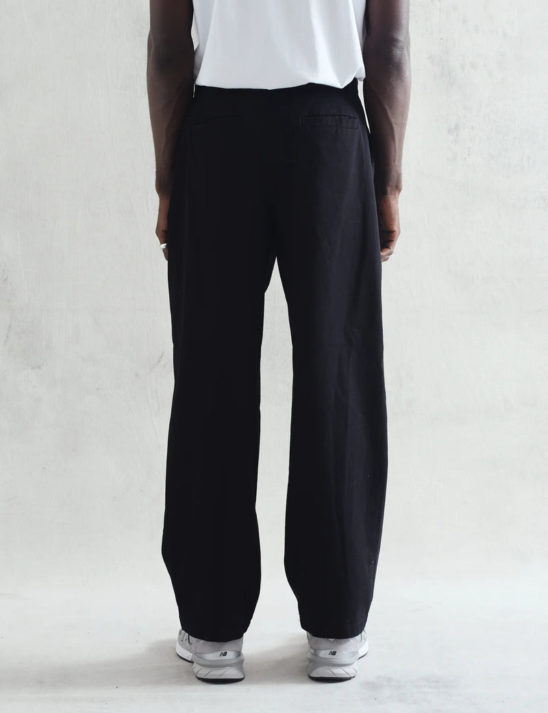 Wax London Milo Trouser (Twill) - Black