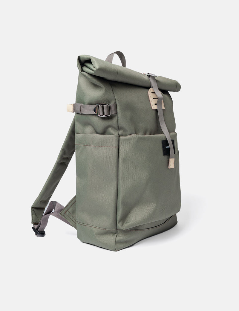 Sandqvist Ilon Rolltop Backpack (Recycled Poly) - Clover Green