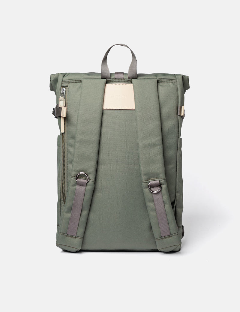 Sandqvist Ilon Rolltop Backpack (Recycled Poly) - Clover Green