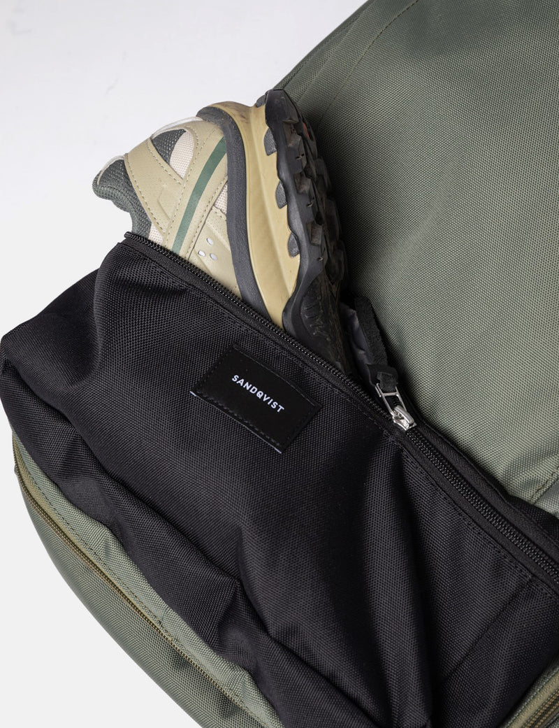 Sandqvist Otis Backpack (Recycled Poly) - Multi Clover Green