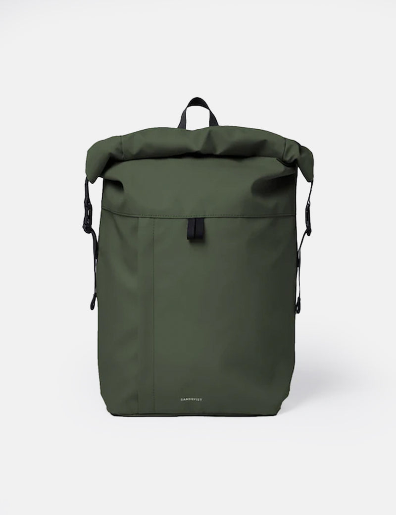 Sandqvist Konrad Rolltop Backpack - Dawn Green