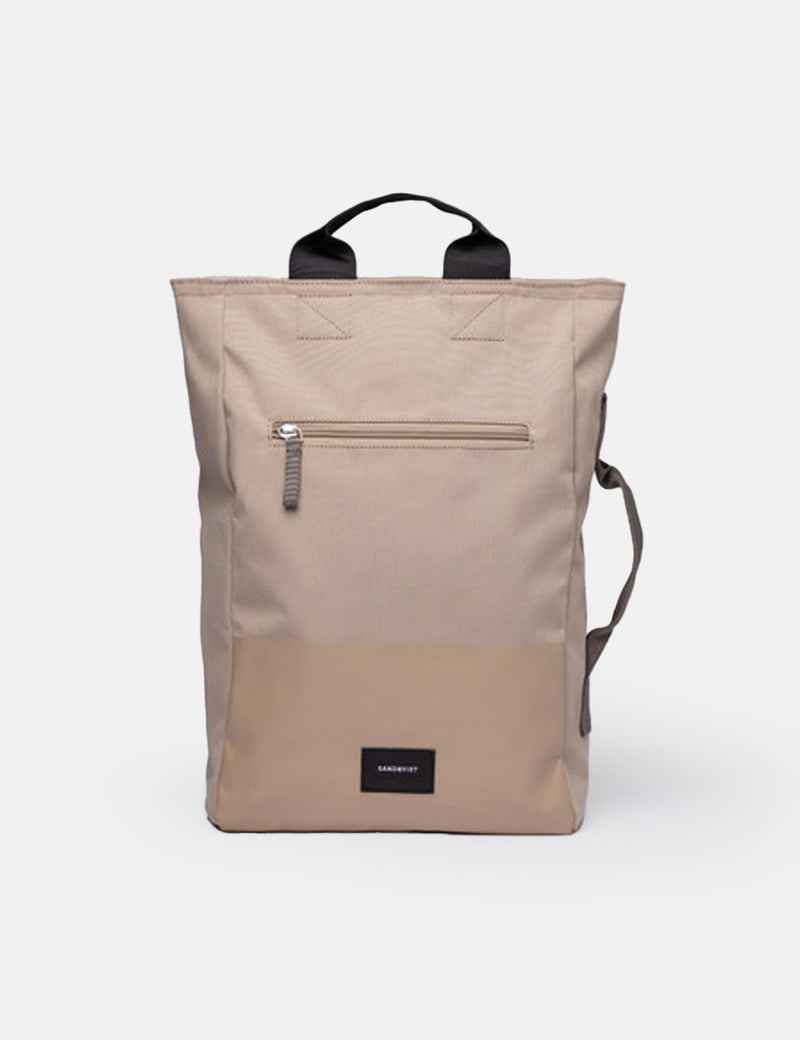 Sandqvist Tony Tote Backpack (Vegan) - Dune Beige