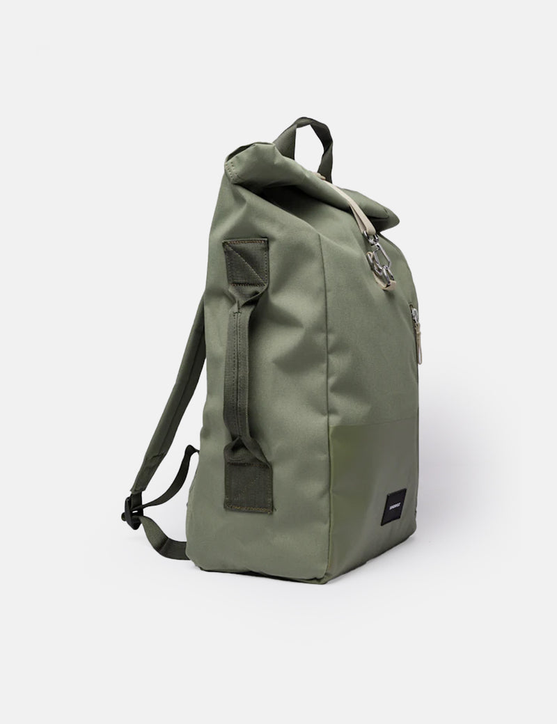 Sandqvist Dante 2.0 Rolltop Backpack (Vegan) - Clover Green
