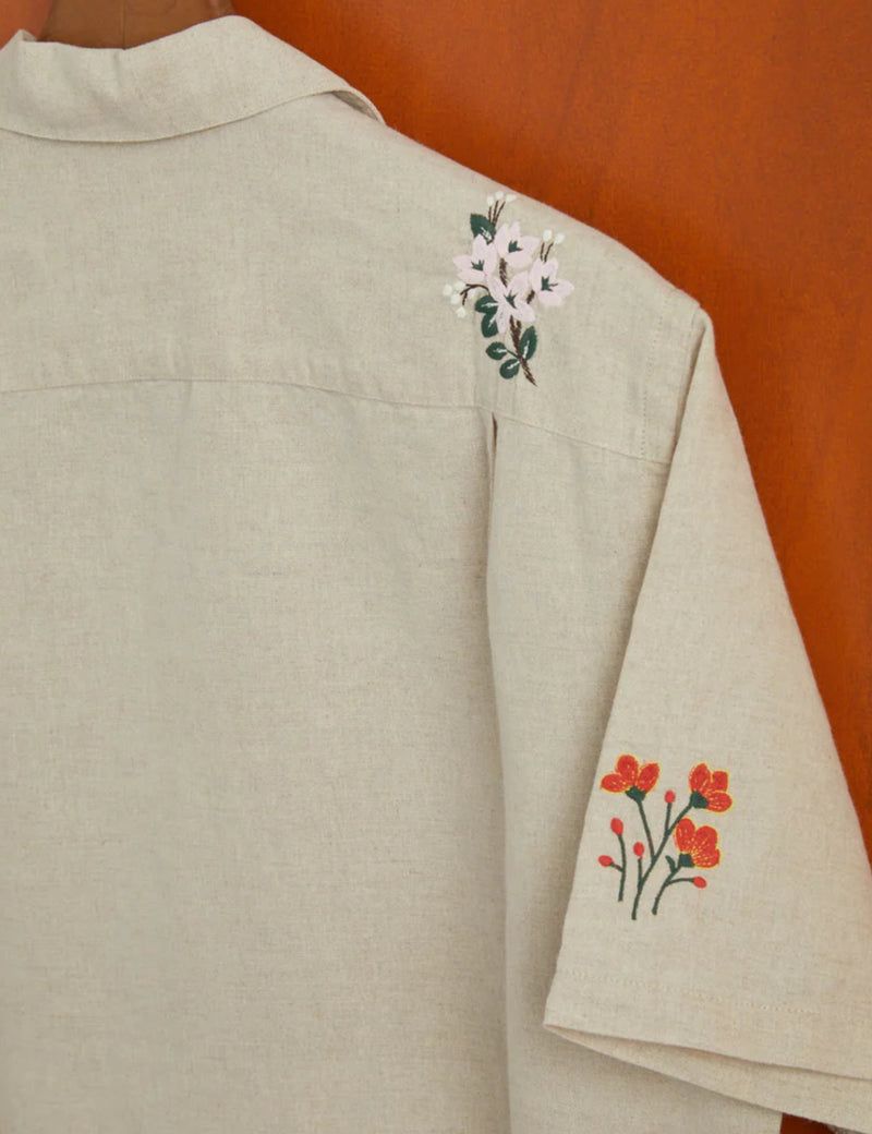 Portuguese Flannel Spring 2 Short Sleeve Shirt - Ecru