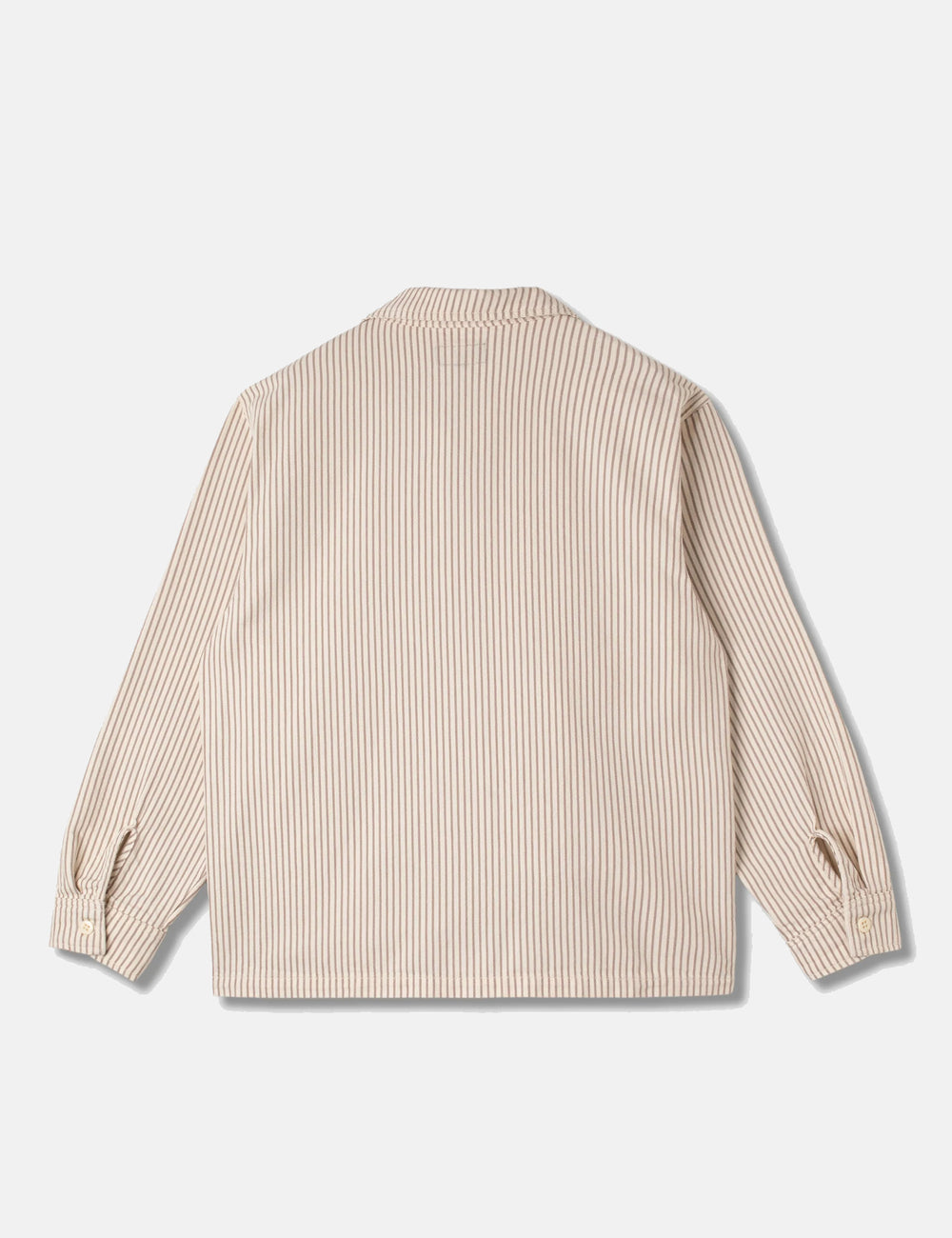 Stan Ray Zip Shirt (Peyote Hickory) - Orange/White | Urban Excess