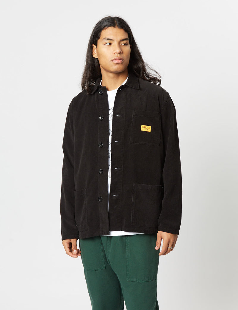Service Works Coverall Jacket (Cord) - Black