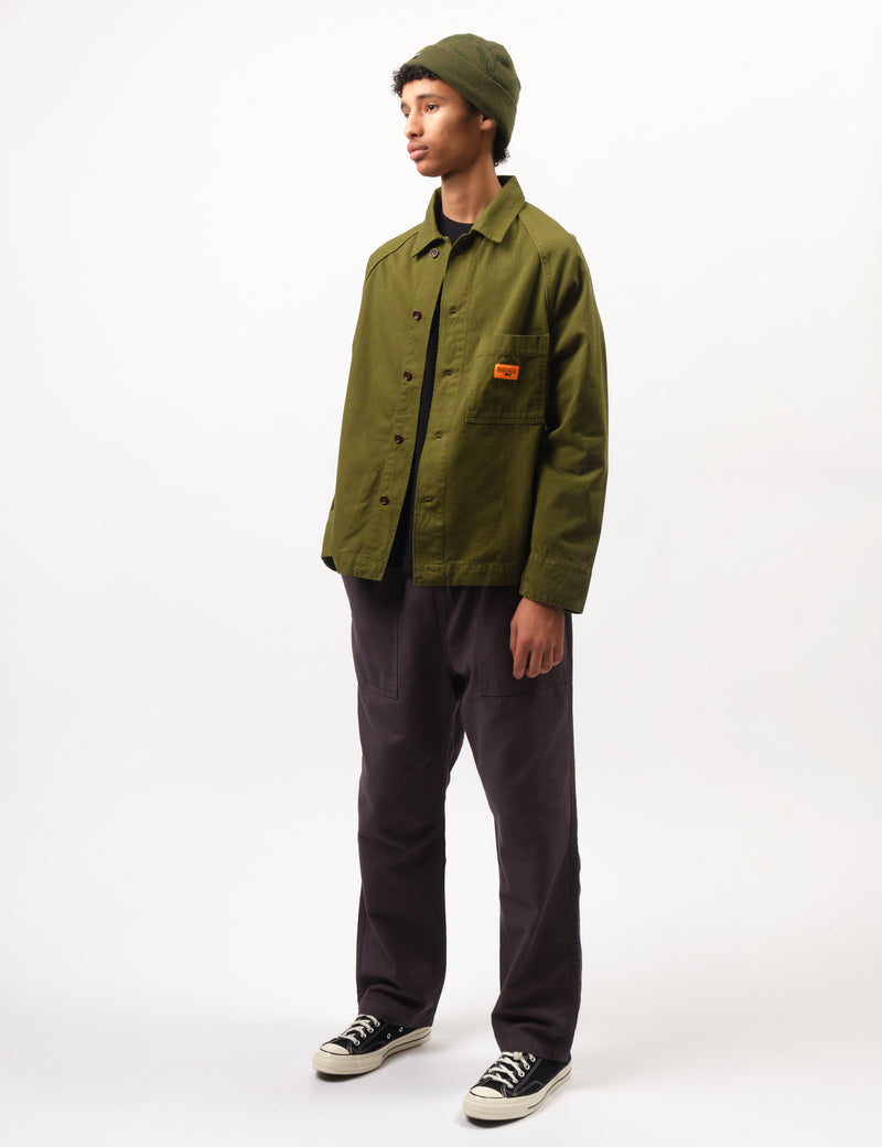 Service Works Herringbone FOH Jacket - Pesto