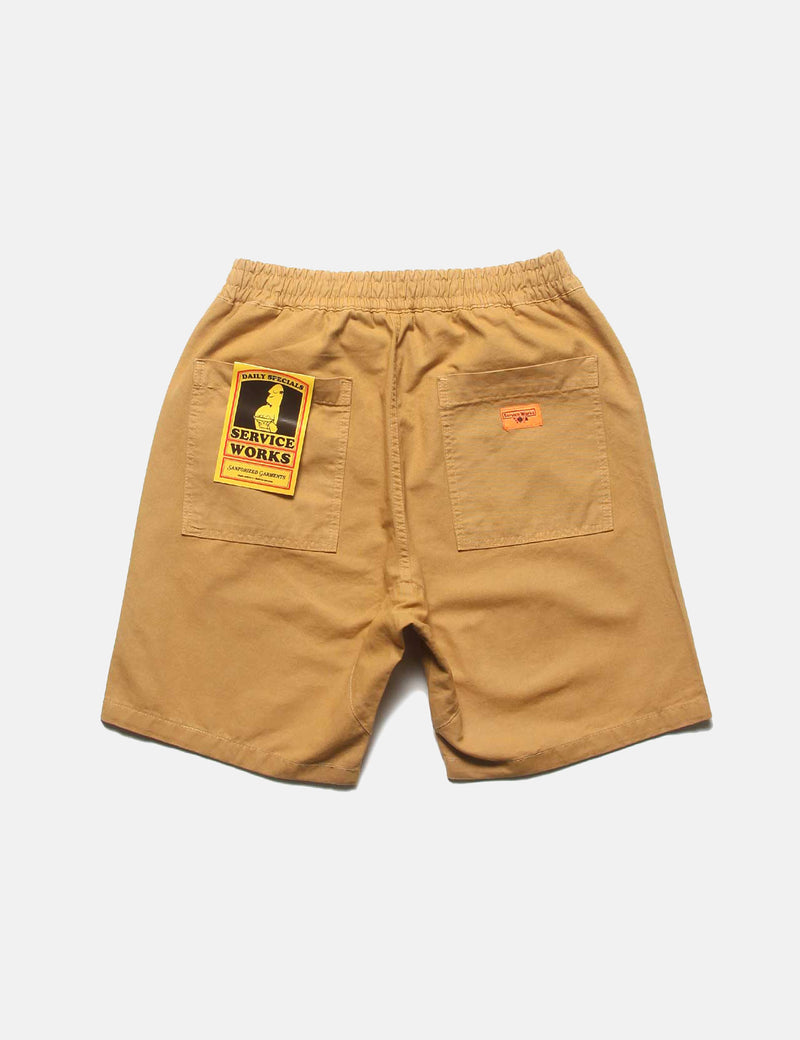 Service Works Classic Chef Shorts (Canvas) - Tan Brown