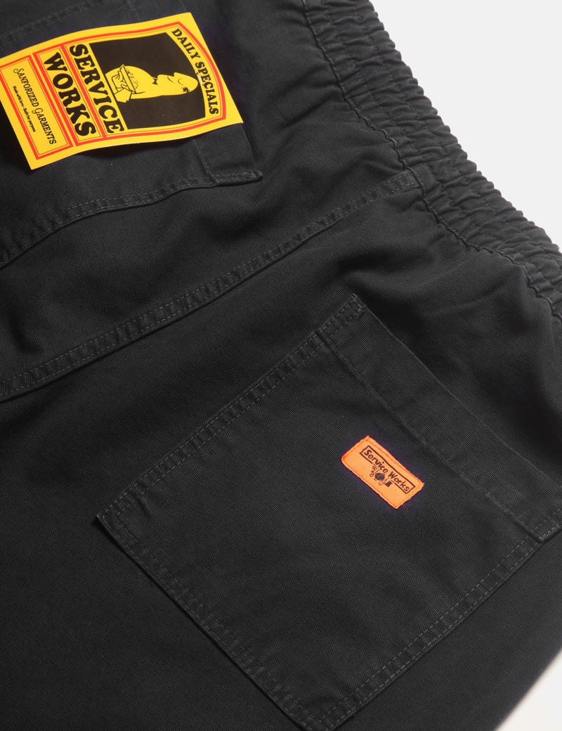 Service Works Classic Chef Shorts (Canvas) - Black