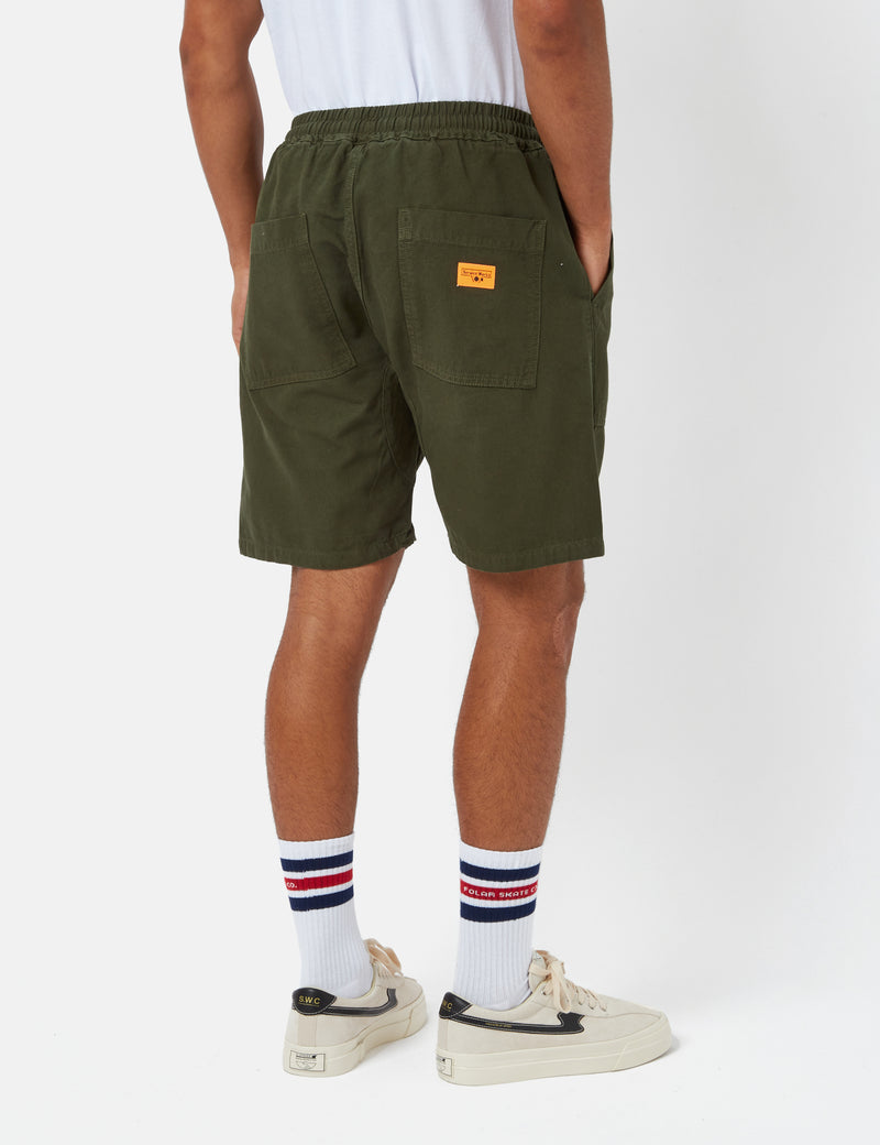 Service Works Canvas Chef Shorts - Olive Green