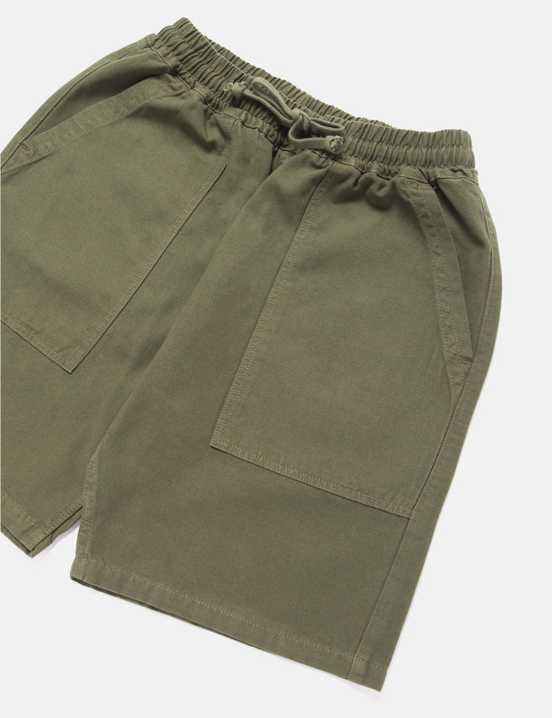 Service Works Classic Chef Shorts (Canvas) - Olive Green