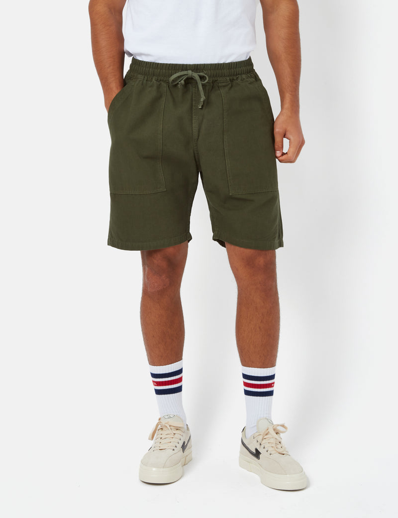 Service Works Classic Chef Shorts (Canvas) - Olive Green