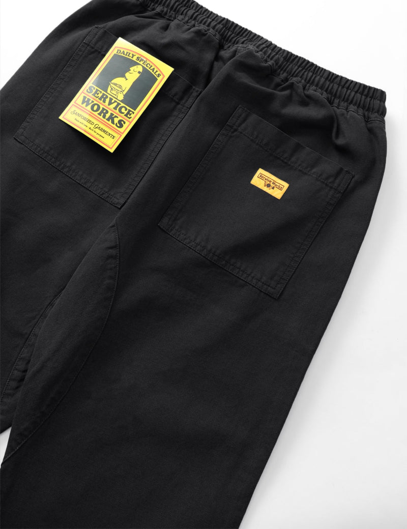 Service Works Classic Canvas Chef Pant - Black