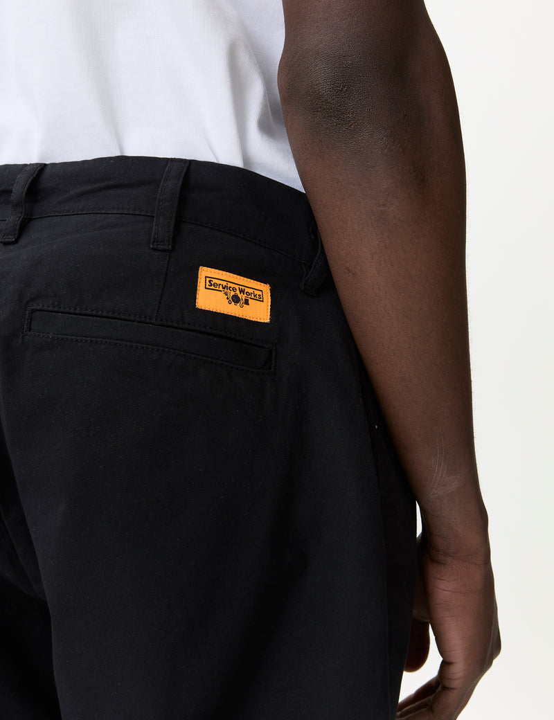 Service Works Twill Part Timer Pant - Black